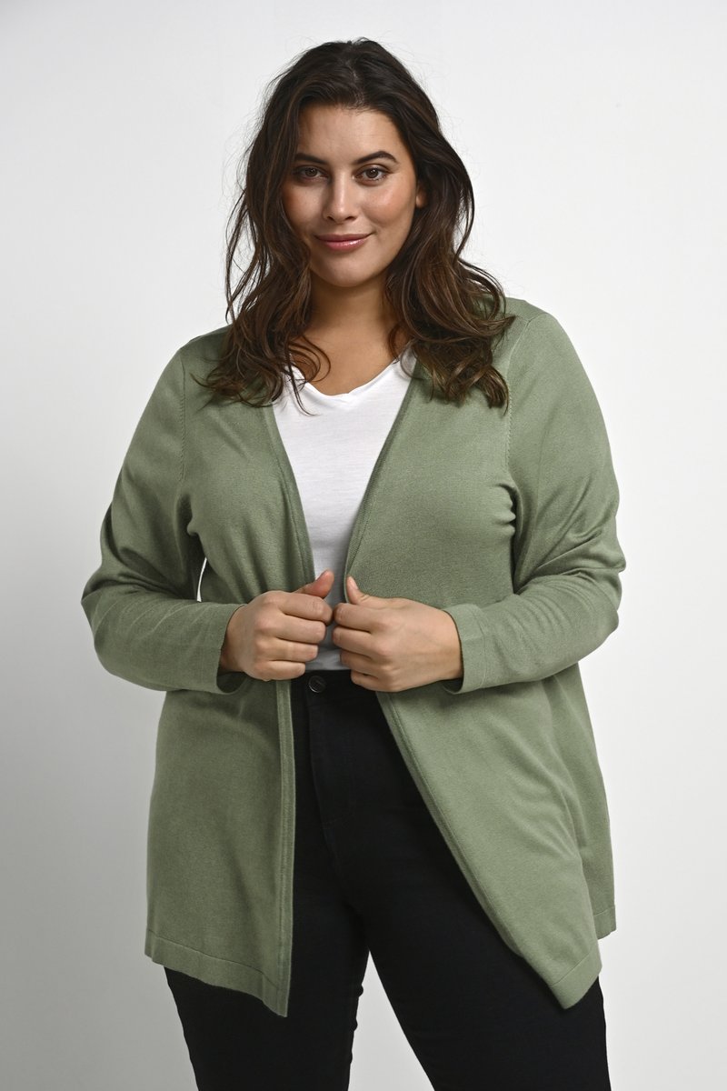 Kaffe Curve - FARSIA - Vest - hedge green, Vergroten