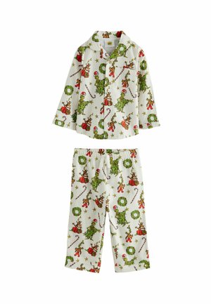 REGULAR FIT SINGLE SET - Pyjama - green ecru cream grinch