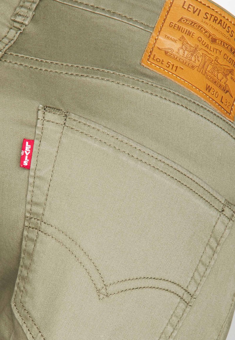 Levi S 511 Slim Jeans Slim Fit Muddy Forest Khaki Zalando De