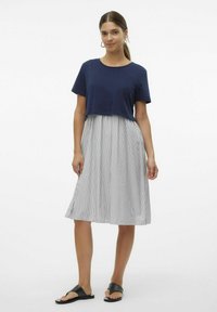 MAMALICIOUS MALENA UMSTANDS - Trikotaažkleit - navy blazer