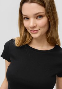 QS CROPPED - T-paita - schwarz