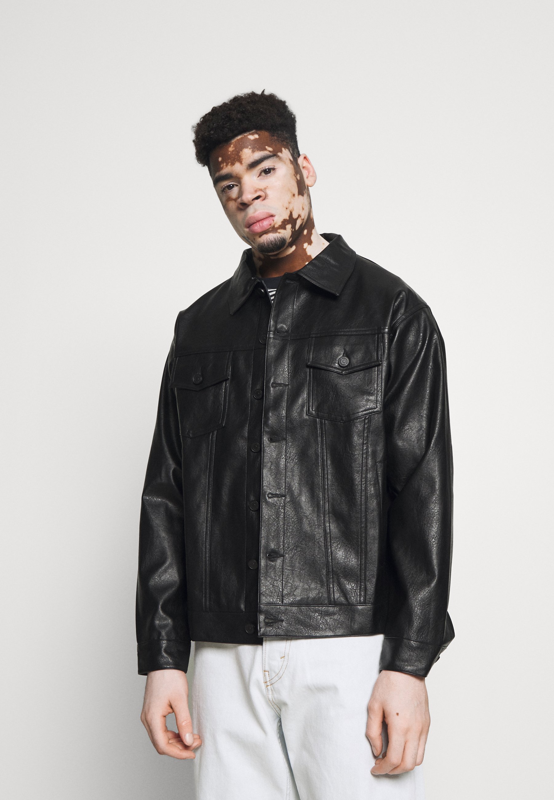 Mennace MIRROR TRUCKER JACKET - Faux 