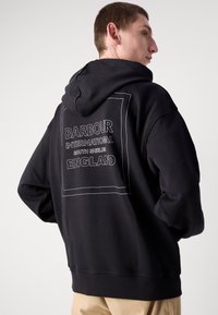 Barbour International MICRO BLOCK GRAPHIC HOODIE - Camisola - black