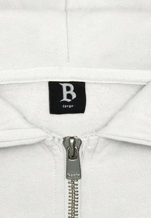 SUPER HEAVY BLANK HOODIE - Mikina so zipsom - creamwhite