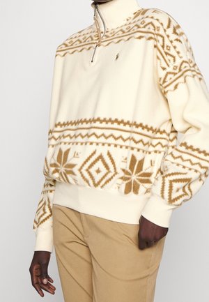 Fleece trui - off-white