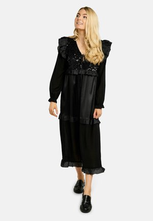 NOR FRILL - Koktejlové šaty / šaty na párty - black sequins
