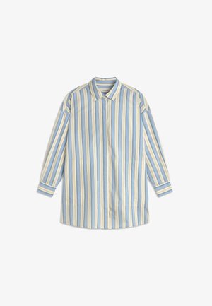 Thinking Mu, AUREL - Robe chemise - sky blue