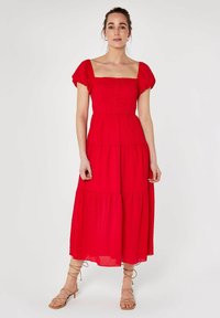 Apricot SELF CHECK MIDI - Freizeitkleid - red