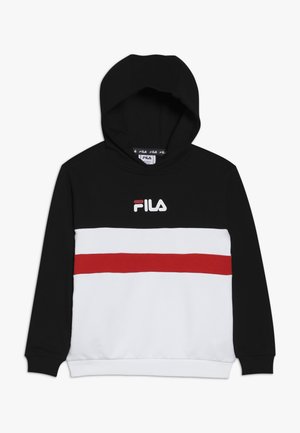 Fila ELLAHNAH HOODY - Felpa con cappuccio - bright white/black/true red