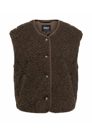 ONLY, TEDDY COAT ONLINES TEDDY COAT - Weste - chocolate martini