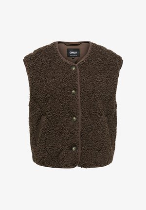 ONLY, TEDDY COAT ONLINES TEDDY COAT - Weste - chocolate martini