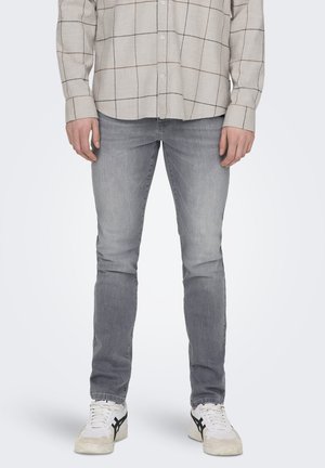Only & Sons, ONSLOOM SLIM LMG 8265 MAT DNM NOOS - Тесни дънки - light grey denim