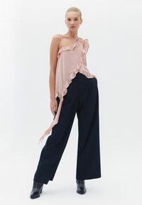 OXXO MIT BEIN DETAILS - Tygbyxor - navy blazer