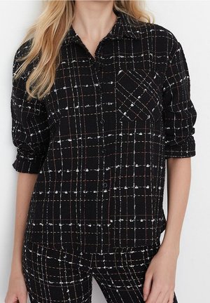Hemdbluse - black