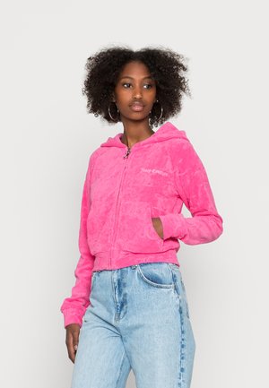MADISON HOODIE - Zip-up sweatshirt - fluro pink
