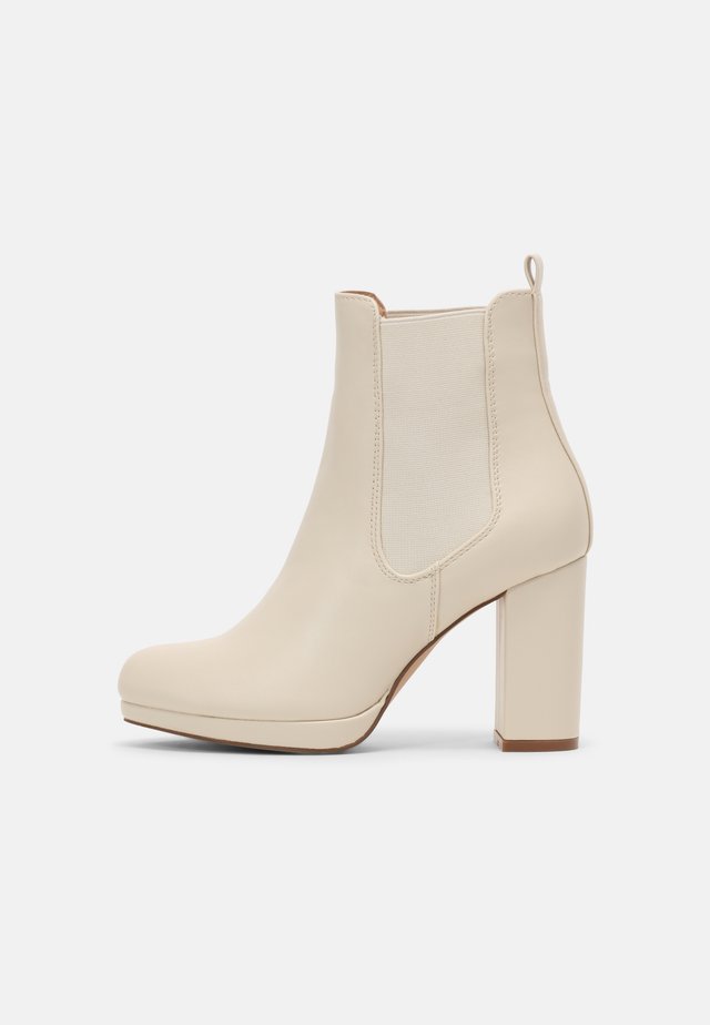 Botines de tacón - off-white