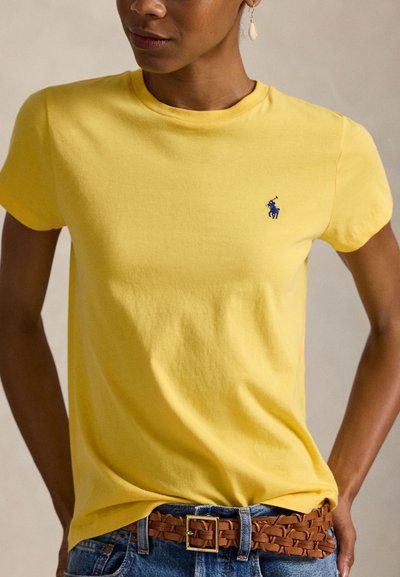 Polo Ralph Lauren CLASSIC FIT COTTON JERSEY CREWNECK TEE - Βασικό μπλουζάκι - collegiate yellow