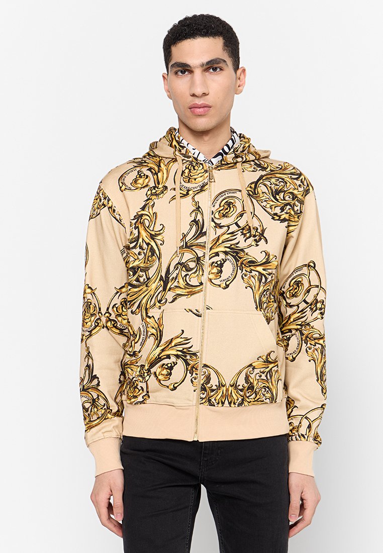 Versace Jeans Couture Sweater met rits beige