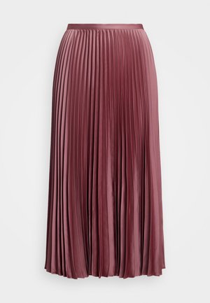Lauren Ralph Lauren PLEATED SATIN CHARMEUSE SKIRT - Pleated skirt - rose mauve
