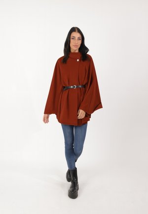 BOLERO - Poncho - rostrot