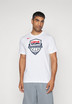 USA TEE  - Landslagsklær - white/sport red