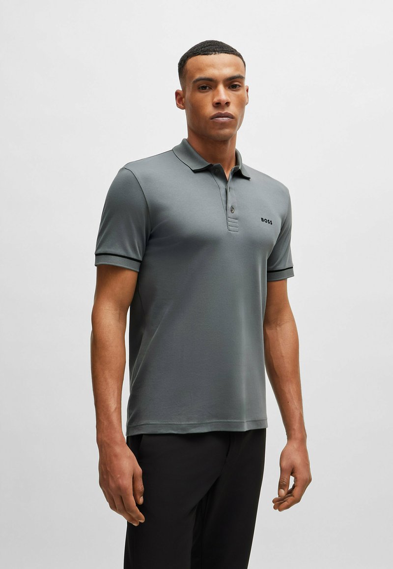 DS Massy White Khaki Sleeveless Polo Shirt