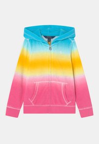 Polo Ralph Lauren ZIP SWIMWEAR COVERUP - Sudadera con cremallera - turquoise/pink