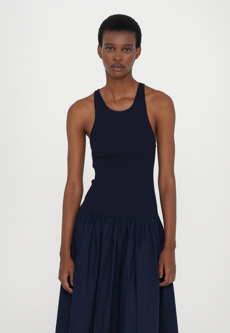 STAUD YAMILA DRESS - Maxi dress - navy/dark blue - Zalando