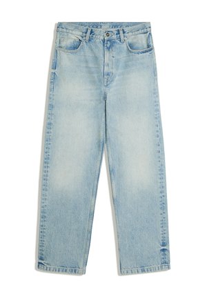 Bershka, STRAIGHT WIDE JEANS - Jean droit - blue denim
