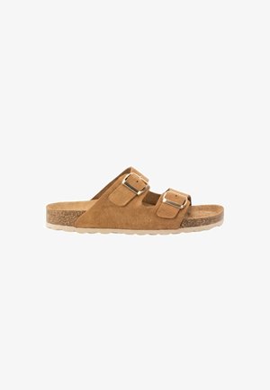 KESLEM, SANDALIAS KESLEM, MUJER - Sandalias planas - marrón