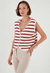 LELA Veste - ecru red