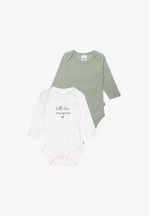 Liliput, LANGARM LITTLE ONE COMING SOON 2 PACK - Body - grün weiss