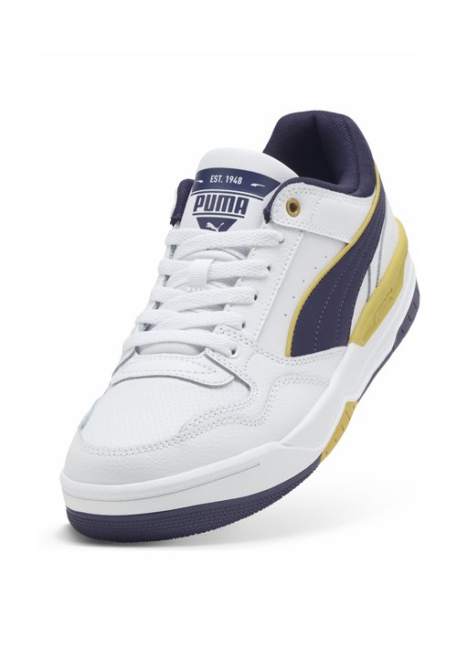 PUMA REBOUND RETRO SNEAKERS UNISEX - Skate shoes - white-deep plum-dazzling yellow — foto 5