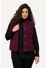 Ulla Popken Vest - dark red