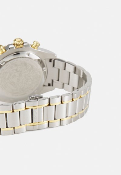 Versace CHRONO X - Chronografické hodinky - silver-coloured/gold-coloured