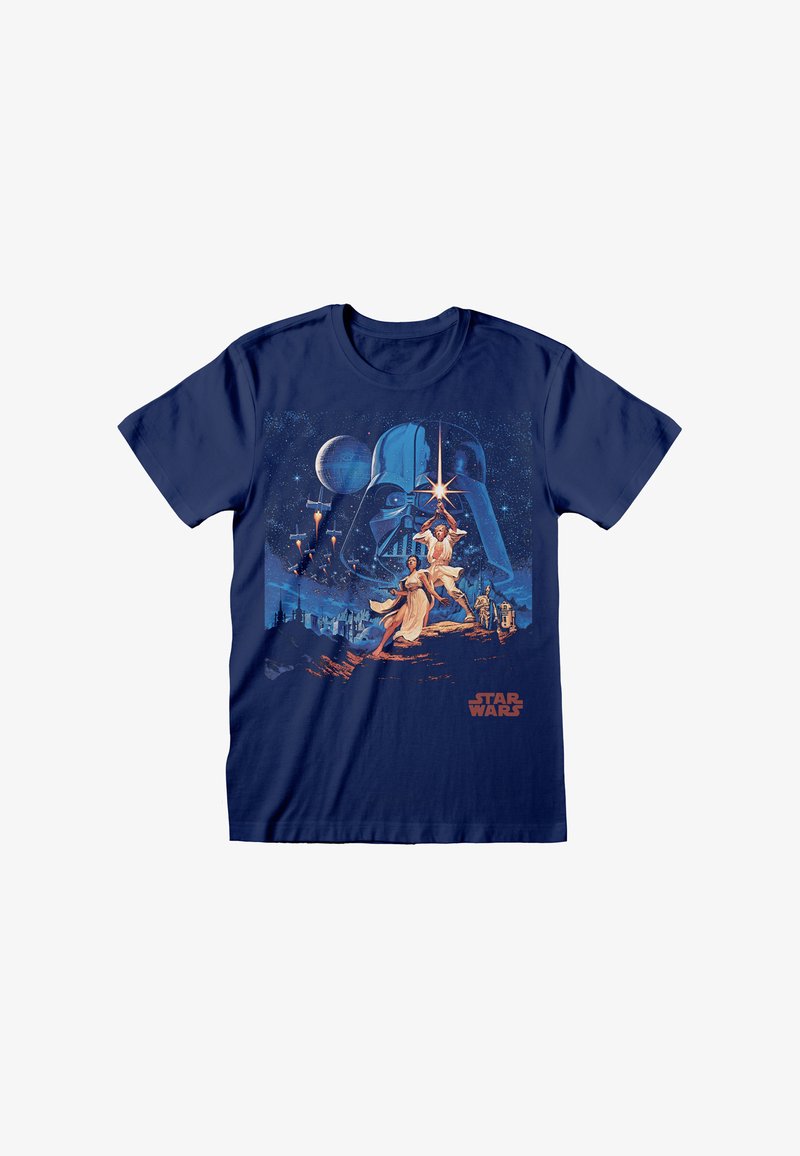 Henry Tiger STAR WARS NEW HOPE VINTAGE POSTER - Camiseta estampada - navy blue