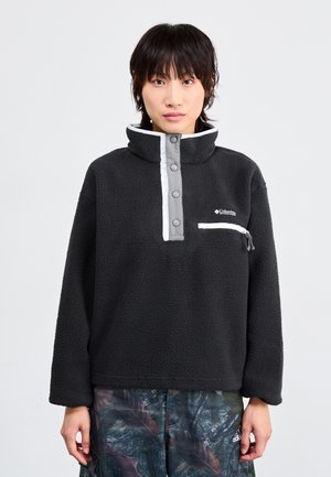 HELVETIA™ II CROPPED HALF SNAP  - Sweat polaire - black
