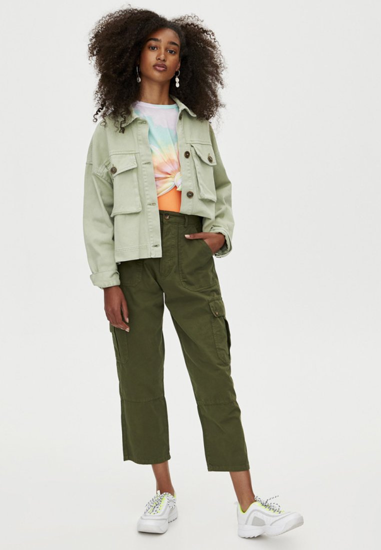 PULL&BEAR MIT TASCHEN Spijkerjas light greenLichtgroen PULL&BEAR MIT TASCHEN Spijkerjas light greenLichtgroen