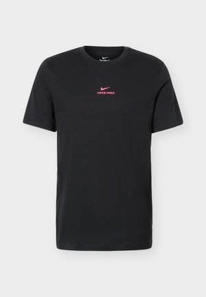 Nike Performance, TEE - Αθλητικό μπλουζάκι - black/hyper pink