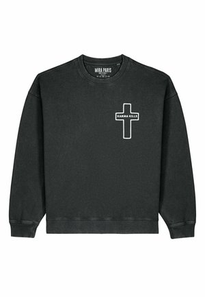 KARMA EMBROIDERY UNISEX  - Felpa - washed black