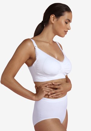 Carriwell MATERNITY & NURSING BRA WITH PADDED CARRI-GEL SUPPORT - Topp - white