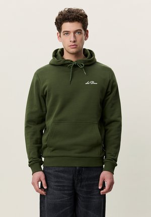 Les Deux, SIGNATURE - Суитшърт с качулка - rifle green