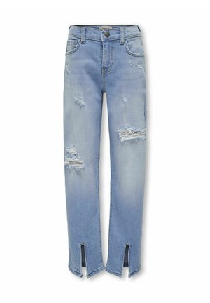 OGASTRID WIDE SLIT - Tiesaus kirpimo džinsai - light blue denim