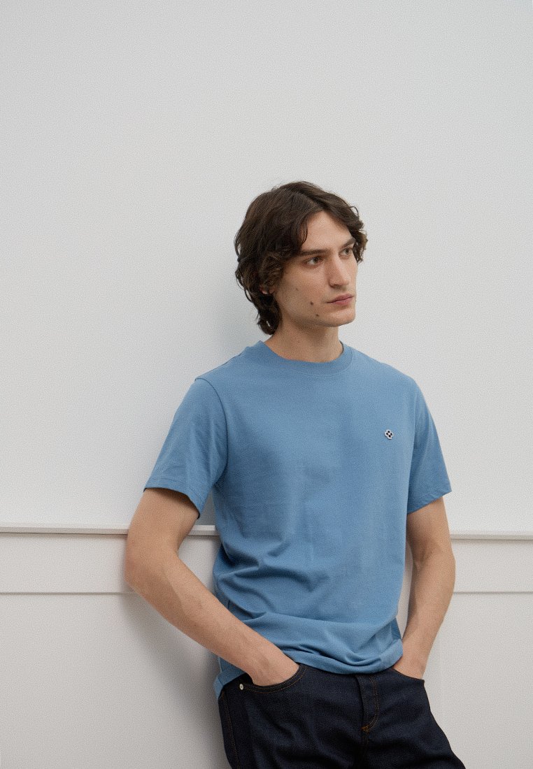 sandro T-shirt basic lichtblauw