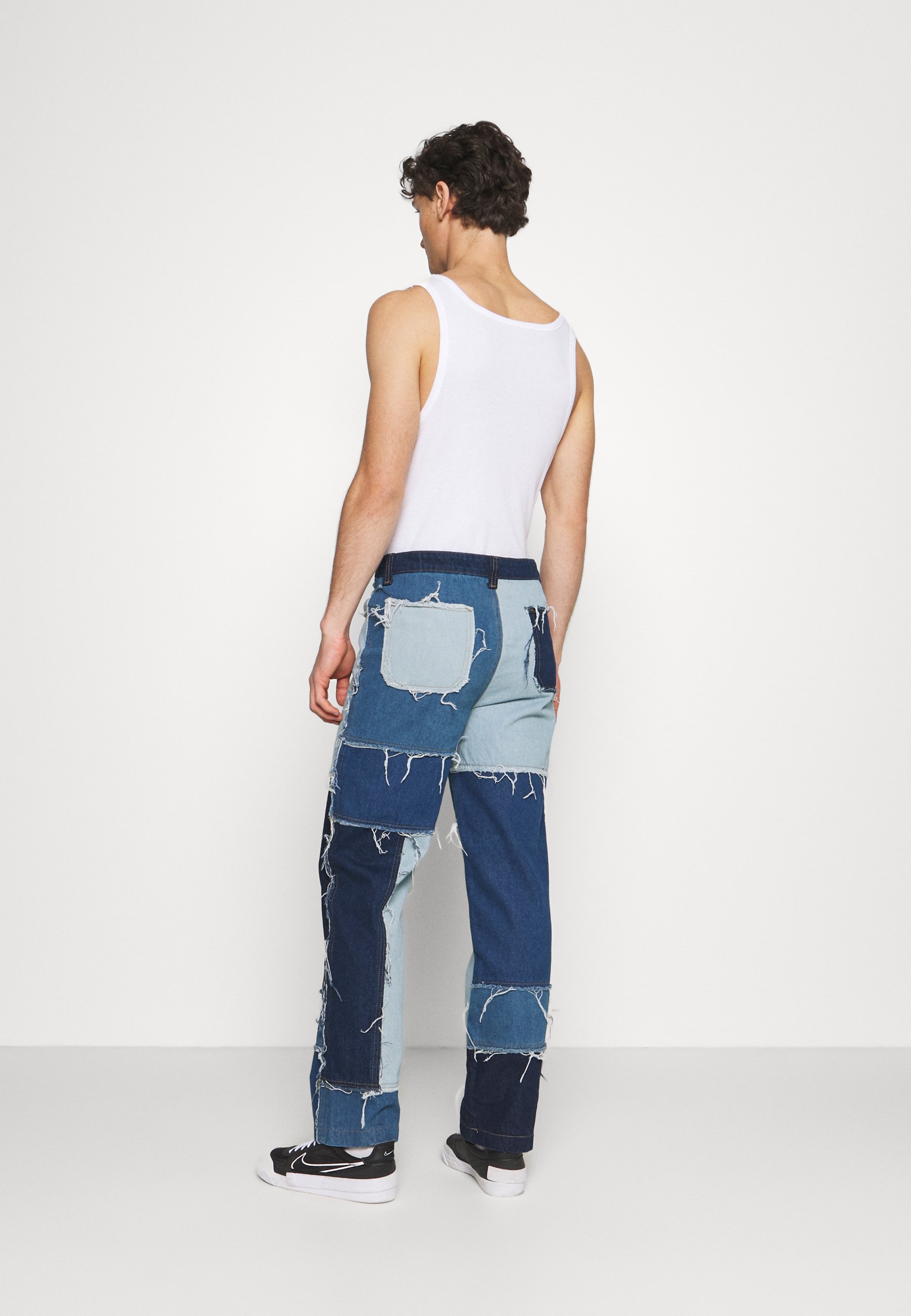 Jaded London PATCHWORK SKATE - Jeans a sigaretta - blue/blu denim -  Zalando.it