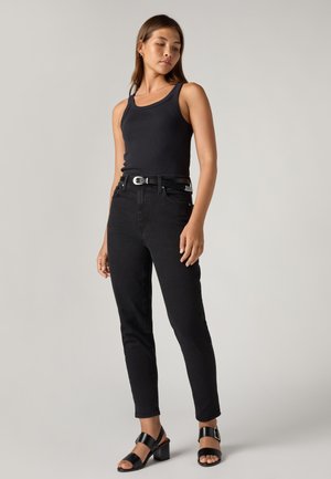 Levi's® HIGH WAISTED MOM JEAN - Mom jeans - flash black