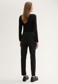 TOM TAILOR MIA SLIM - Chino kalhoty - deep black