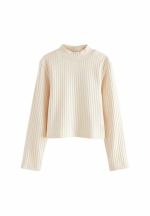 Langærmet T-shirt - ecru
