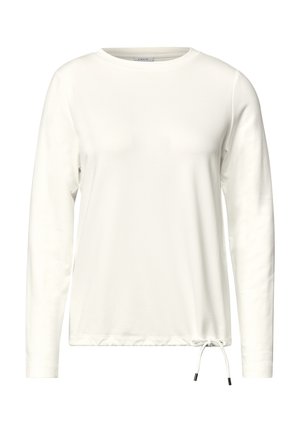 Cecil, LONG-SLEEVE SHIRT WITH A DRAWSTRING AT THE HEM - T-shirt à manches longues - vanilla white