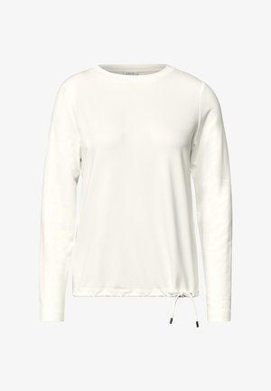 Cecil, LONG-SLEEVE SHIRT WITH A DRAWSTRING AT THE HEM - T-shirt à manches longues - vanilla white